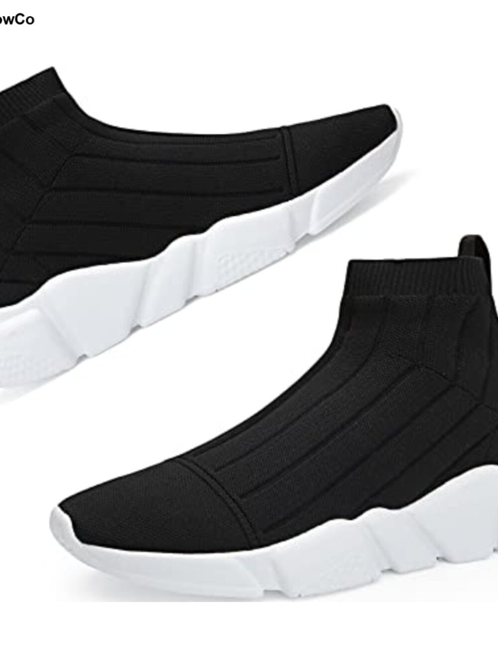 Women's High Top Sneakers Breathable Knit Walking Tennis Shoes